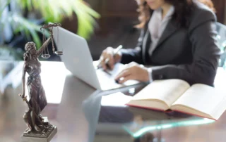 Lawyer Working On Laptop